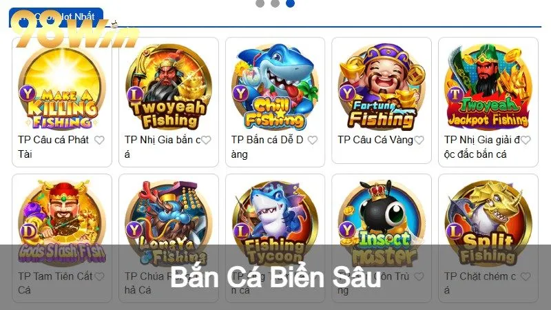 bắn cá biển sâu 98win