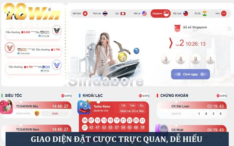 Giao diện sảnh chơi logic, có thể thao tác nhanh chóng