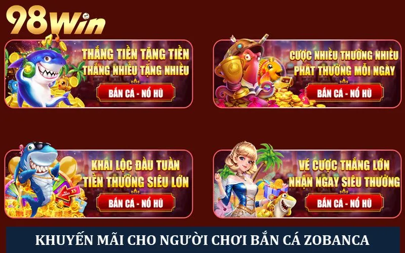 Các sự kiện khuyến mãi khủng cho sảnh bắn cá